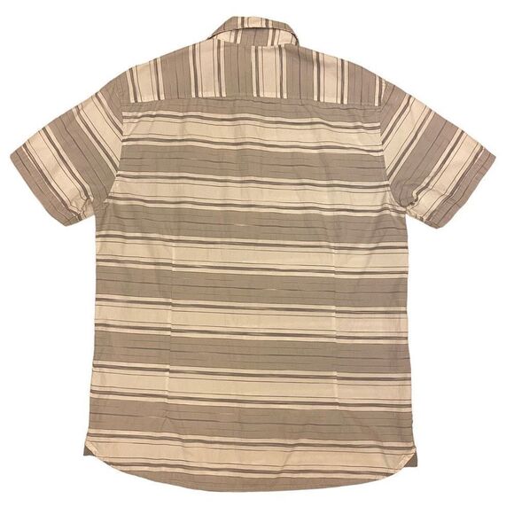 Across The Pond Gray and White‎ Striped Button Down Shirt Size L - Picture 7 of 13